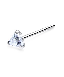 Triangular Stone Straight Nose Stud NSKA-824